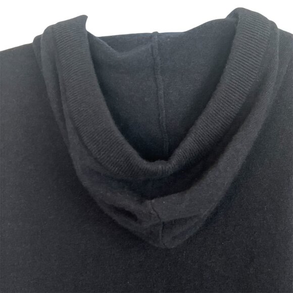 Zadig & Voltaire Nox Star Patch 100% Cashmere Hooded Sweater Black XS luxury - Picture 13 of 16
